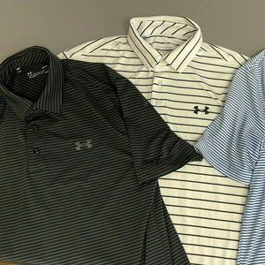 3 Under Armour Golf Polos Medium